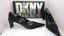 thumbnail 1 - Designer Fancy DKNY Black Suede Kelsey Pump Heels Shoes Women's Size 8 