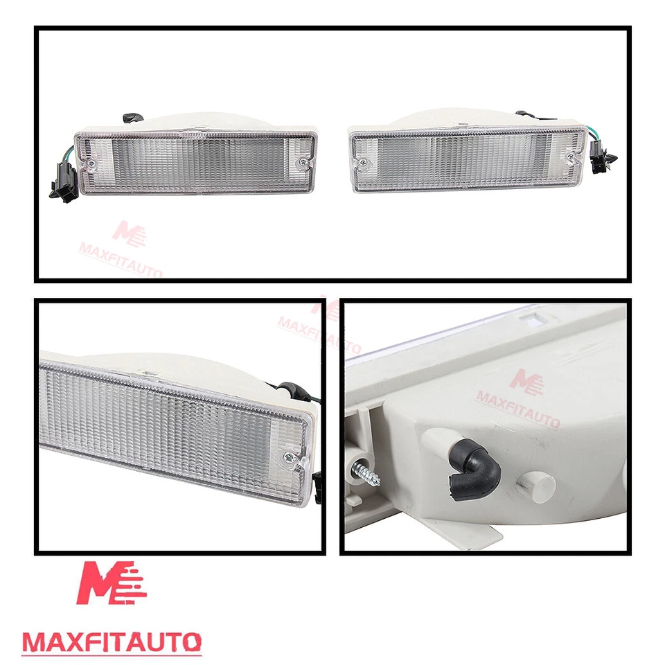 For Nissan D21 Hardbody Pickup 1986-1997 Side Marker Signal&Front Bumper Lights Foto 2 de 4