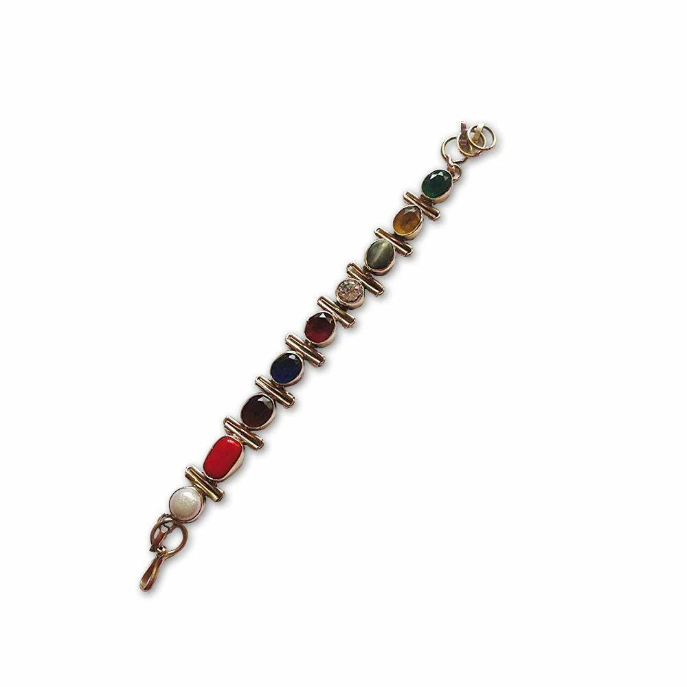 Multicolor Round Natural Gemstone Navratna Bracelet at Rs 150/piece in  Kolkata