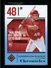 HARRISON BADER 2018 PANINI CHRONICLES #43 ROOKIE LIGHT BLUE #22/49 AY3984