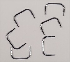 Set of 6 Plastic Chrome Roll Bars for HO Scale Slot Cars - BP-0007C