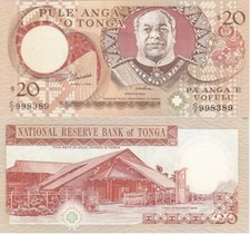 Tonga - 20 Pa anga 1995 ( 2005 ) UNC Pick 35c - C/2 Lemberg-Zp