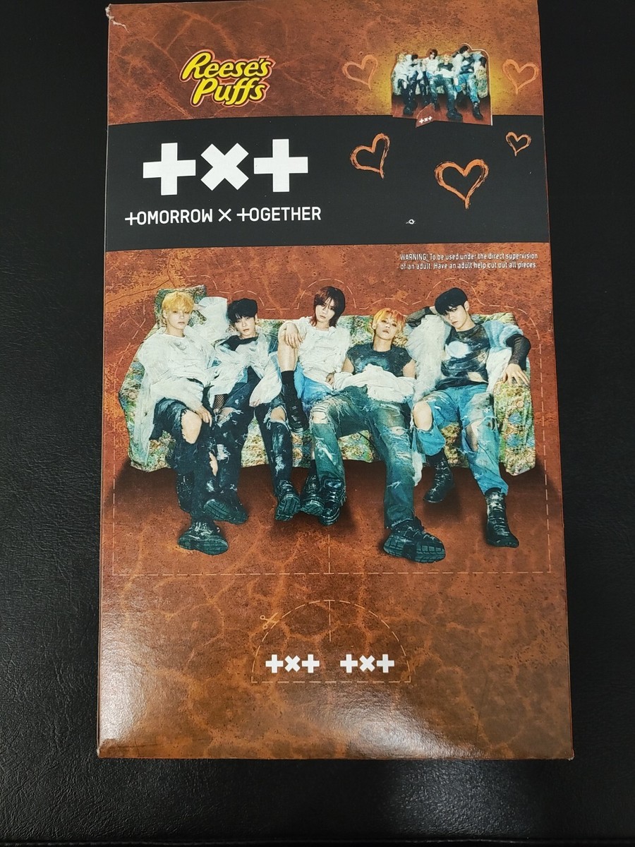 TXT TOMORROW X TOGETHER Reese's Puffs K-POP Cereal Box GM General