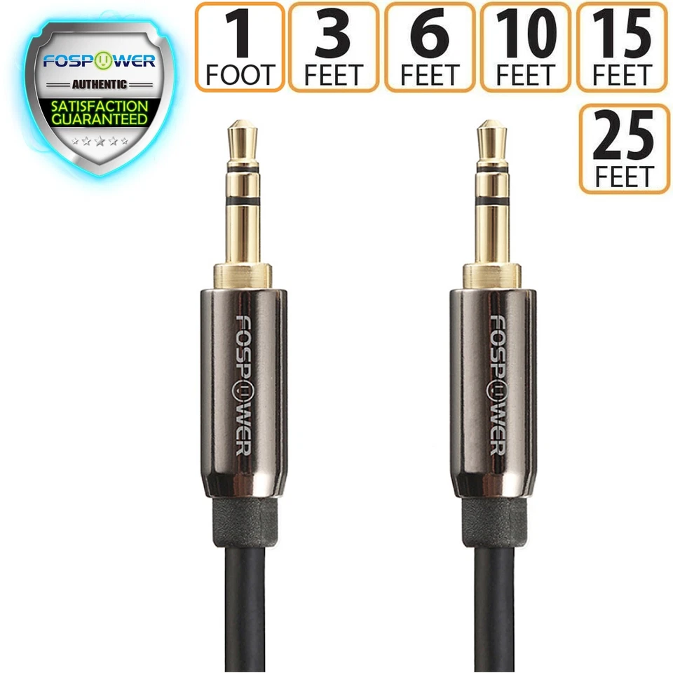 3.5mm Cable Male to Male Car Stereo Audio Cord iPhone Aux Headphone Samsung Lot