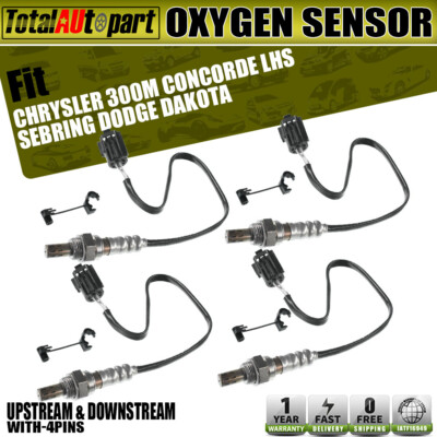 4 Oxygen Sensors for Chrysler 300M Concorde Dodge Dakota Upstream & Downstream