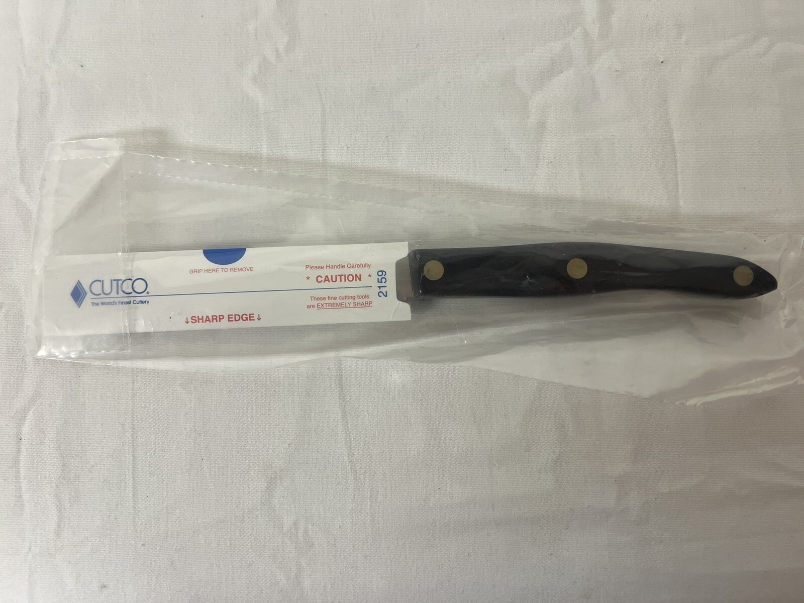 Cutco 2159Serrated Steak KnivesSet of 4Classic Brown HandleBrand