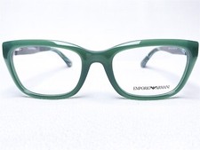 NEW Emporio Armani EA3058 5400 Womens Green Rectangle Eyeglasses Frames 53/19