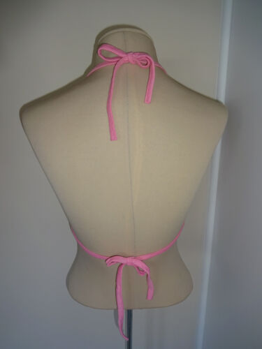 Vintage 1970s A.H. Schrieber Swimsuit Swim Top Halter 12 XS S Flowers Floral USA - Picture 3 of 4