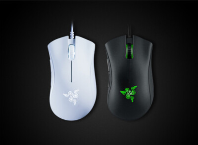Razer DeathAdder Essential 6400DPI PC Gaming Mouse [Black, White]