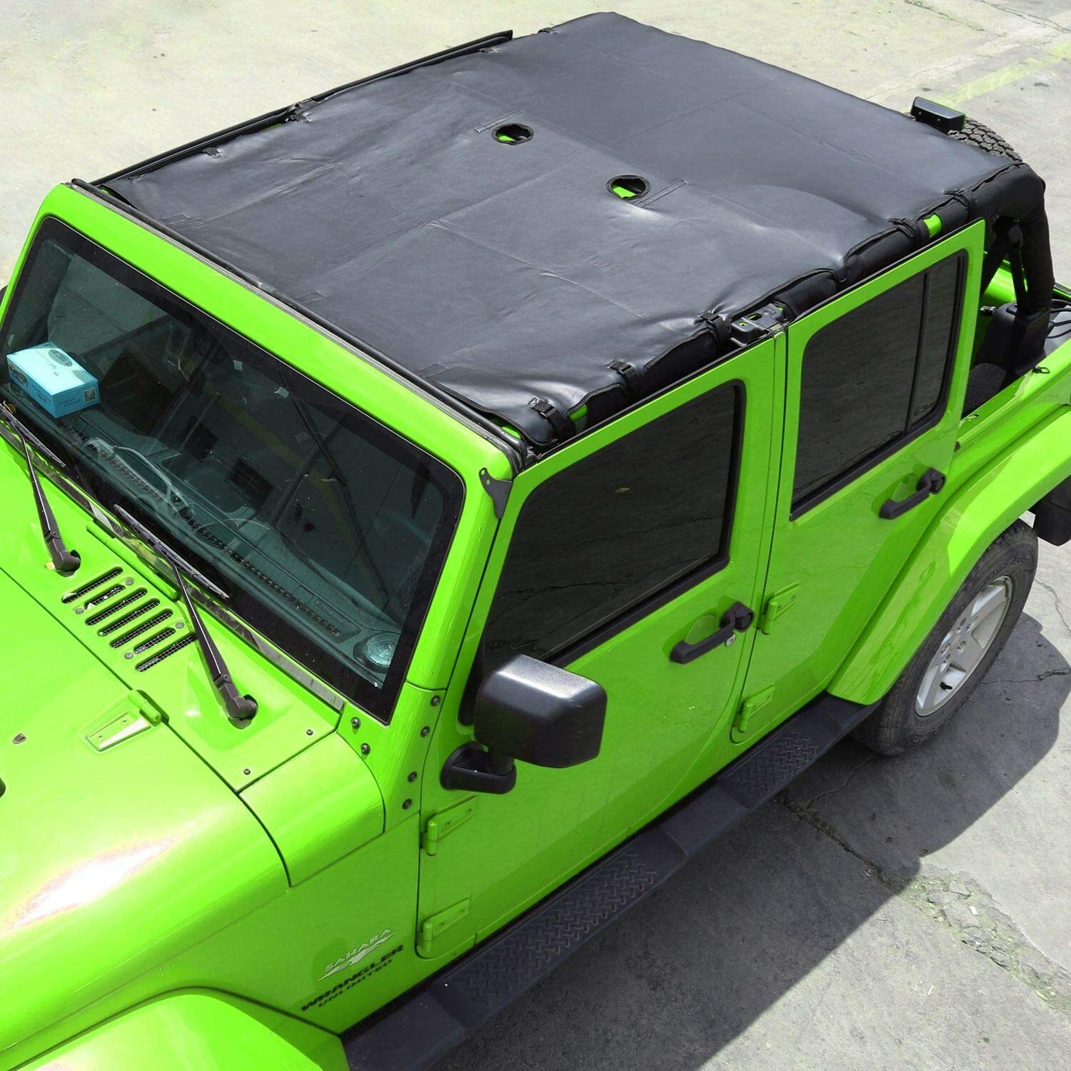 Soft Leather Sunshade Top Full Length Cover for Jeep Wrangler JK JKU 4 Door 07+ eBay