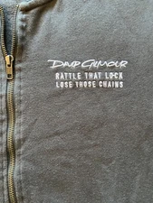 Authentic David Gilmour “Rattle That Lock” Zip-Up Embroidered Sweatshirt—2015—S