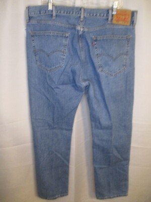 Levi's 505 100% Cotton 38 x 32 Medium Rinse Regular Fit Blue Jeans