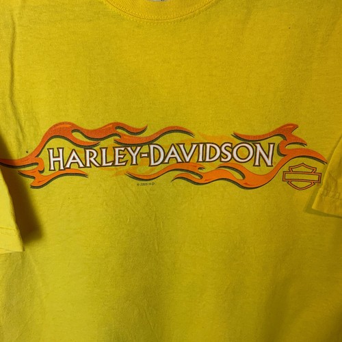 Camiseta Harley Davidson Warr's London Amarilla Estampado Gráfico Talla Mediana M - Imagen 3 de 11