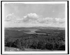 8" x 10" Photo   Lake Sunapee,Islands,Mountain,New Hampshire