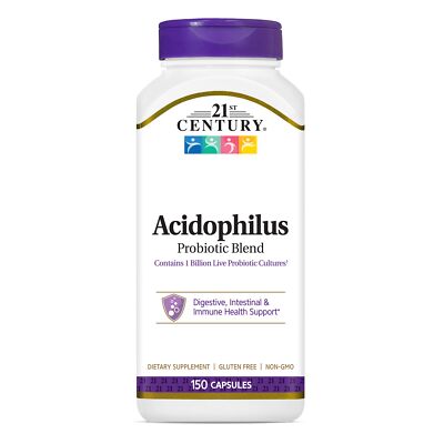 21st Century Acidophilus Probiotic Blend, 150 Capsules