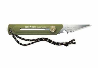 OLFA WORKS BUSHCRAFT KNIFE (OLIVE DRAB) OW-BK1-OD MADE IN JAPAN