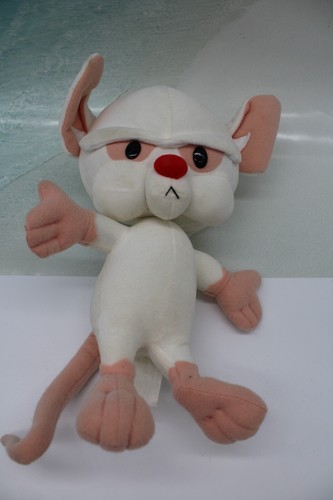VINTAGE Play by Play Pinky And The Brain Animaniacs 1996 Plush- Read Description - Picture 12 of 13