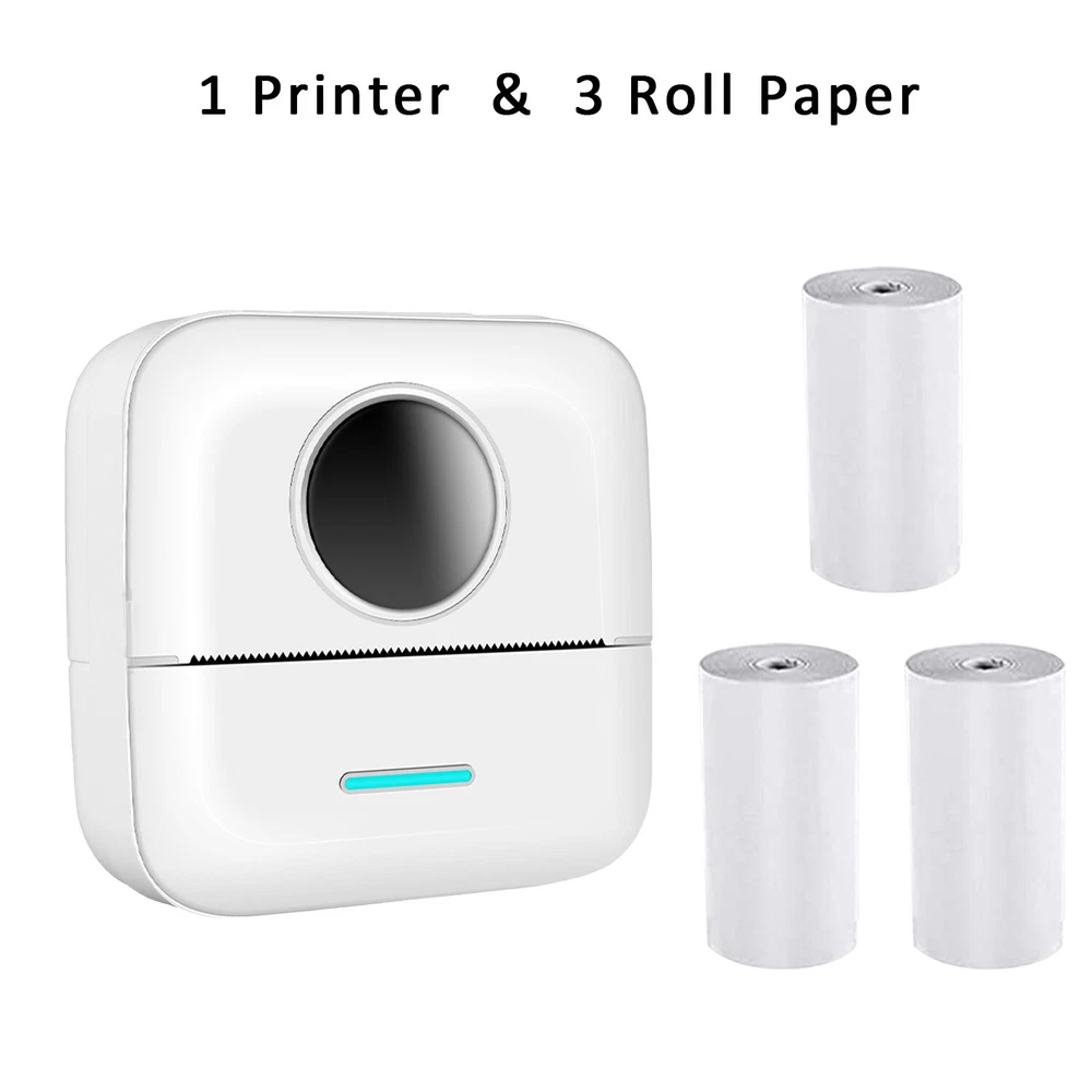 Mini Bluetooth Thermal Printer - Wireless Pocket-Sized Inkless Photo Printing Mini Bluetooth Thermal Printer - Wireless Pocket-Sized Inkless Photo Printing