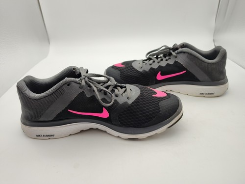Nike FS Lite Run 3 Running Sneakers Black/Gray/Pink Women's Size 9 Shoes-NICE - Picture 8 of 9