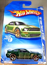 2010 Hot Wheels #138 Faster Than Ever 10/10 '07 FORD SHELBY GT500 Green Variant