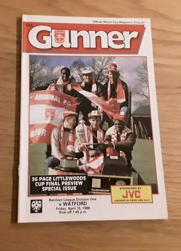 Arsenal 1987/88 Auswahl Heimliga Programme aus Menü Auswärtsteams O-W - Bild 8 von 10