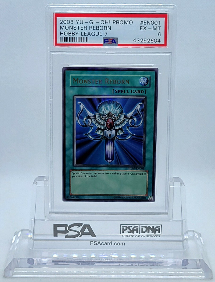 YUGIOH HL07-EN001 MONSTER REBORN ULTRA RARE PARALLEL HOLO PSA 6 EX