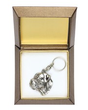 Bullmastiff - Silver Plated Pendant With A Dog In A Decorative Box, Han