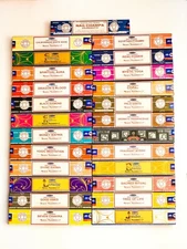 Lot 12 boxes Satya Assorted Sampler Incense Sticks - Total 180 gm Mix N Match !!