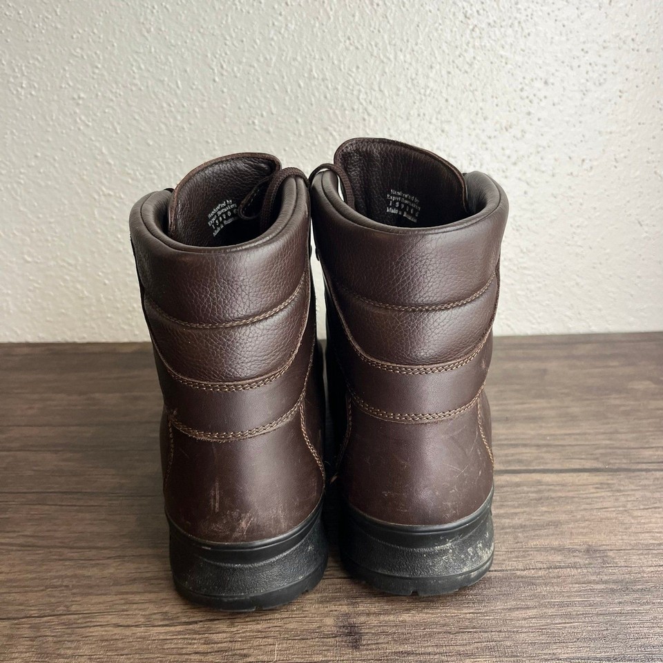 L.L. Bean Cresta GoreTex Hiking Boots Shoes Brown Black Leather Mens