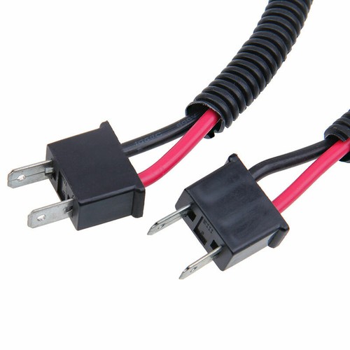 2x H7 Headlight Bulb Ceramic Socket Plug Connector Wiring Harness Male to Female - Picture 8 of 9