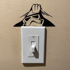 Star Wars Storm Trooper 5 inch Black Vinyl Sticker For Bumper Decal Phone Etc