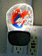 Spider-Man Night Light LED Plug In Spider Man Dusk 2 Dawn Sensor model 8803