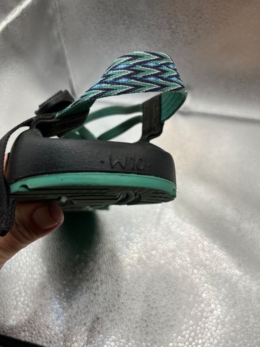 Chaco Womens Outdoor Sandals - Adjustable Straps Black & Teal Size 10 - Picture 11 of 11