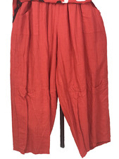 LaBass Leinenhose Applikationen Taschen  ROT   46 48 50 52 54 56