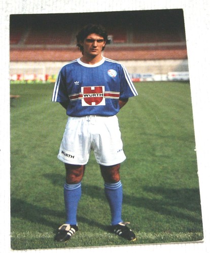 FOOTBALL CARTE POSTALE DE 1977 RACING CLUB STRASBOURG DROPSY