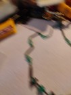 TRUE ART DECO CZECH GLASS GREEN BLACK NECKLACE URANIUM GLOWY GLASS 24" FABULOUS  — photo 8