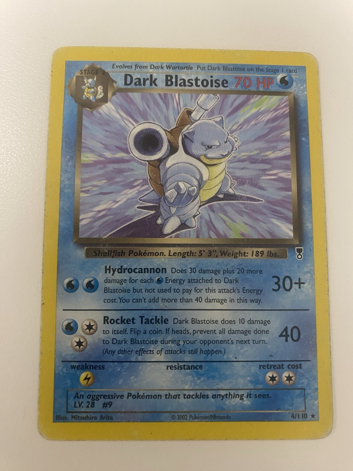 Dark Blastoise 4/110 LEGENDARY COLLECTION Non Holo Rare Pokemon Card