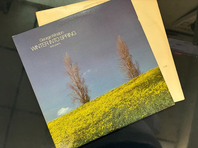 George Winston Lot of 2 Vinyl Record Ballads and Blues 1972, Winter Into Spring