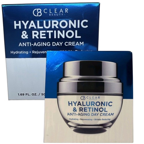 (Set 2) Retinol Hyaluronic Anti-Aging Day Cream Wrinkle Reducing Hydrating50mL