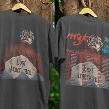 MGK Lost Americana Tour Shirt, Machine Gun Kelly Merch, Wiz Khalifa T-Shirt NEW