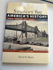 Sources for America’s History Vol.2 Since 1865 9th Ed Bedford Clean