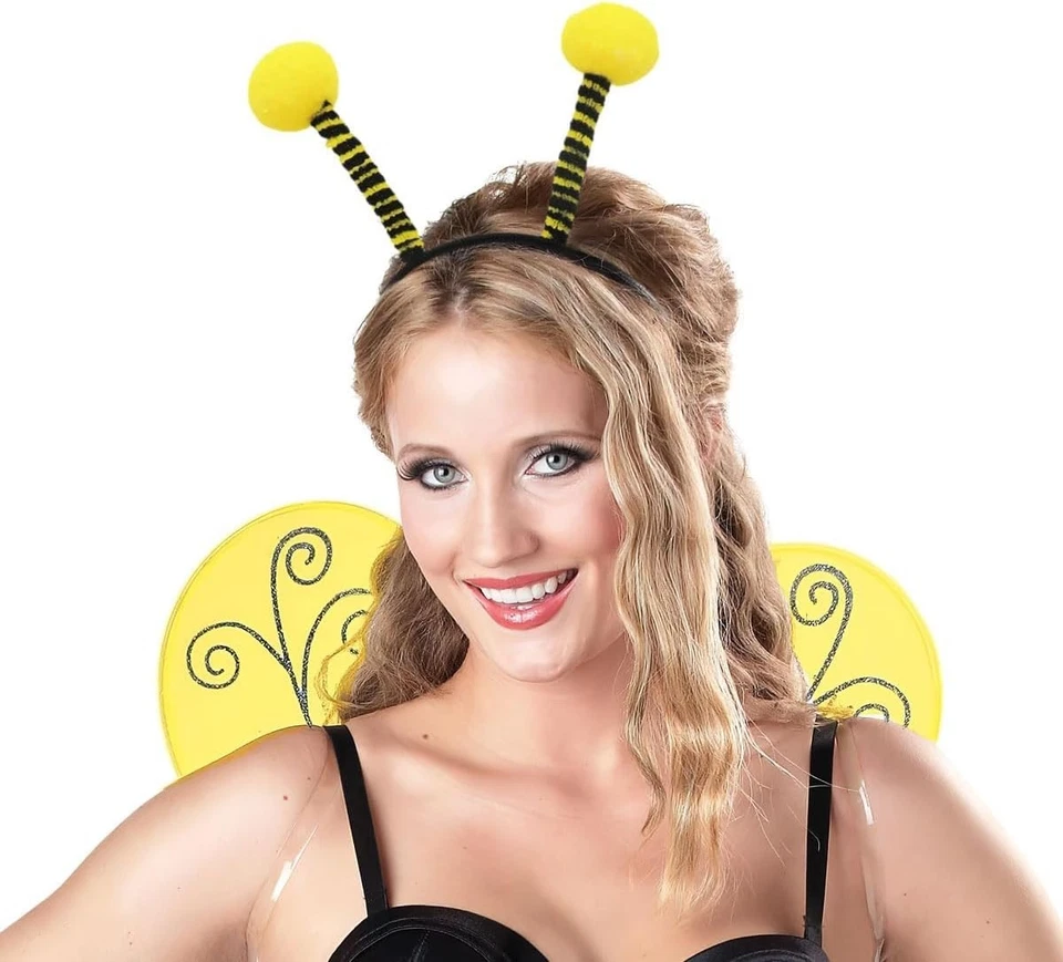 Antena de diadema de abeja para favor de fiesta, antena amarilla... Foto 4 de 4