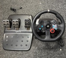 Logitech G29 Racing Steering Wheel Pedals Black, Compatible with PS4, PS5, PC