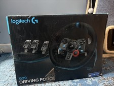 logitech g29 driving force steering wheel, pedals and stand PS4 used