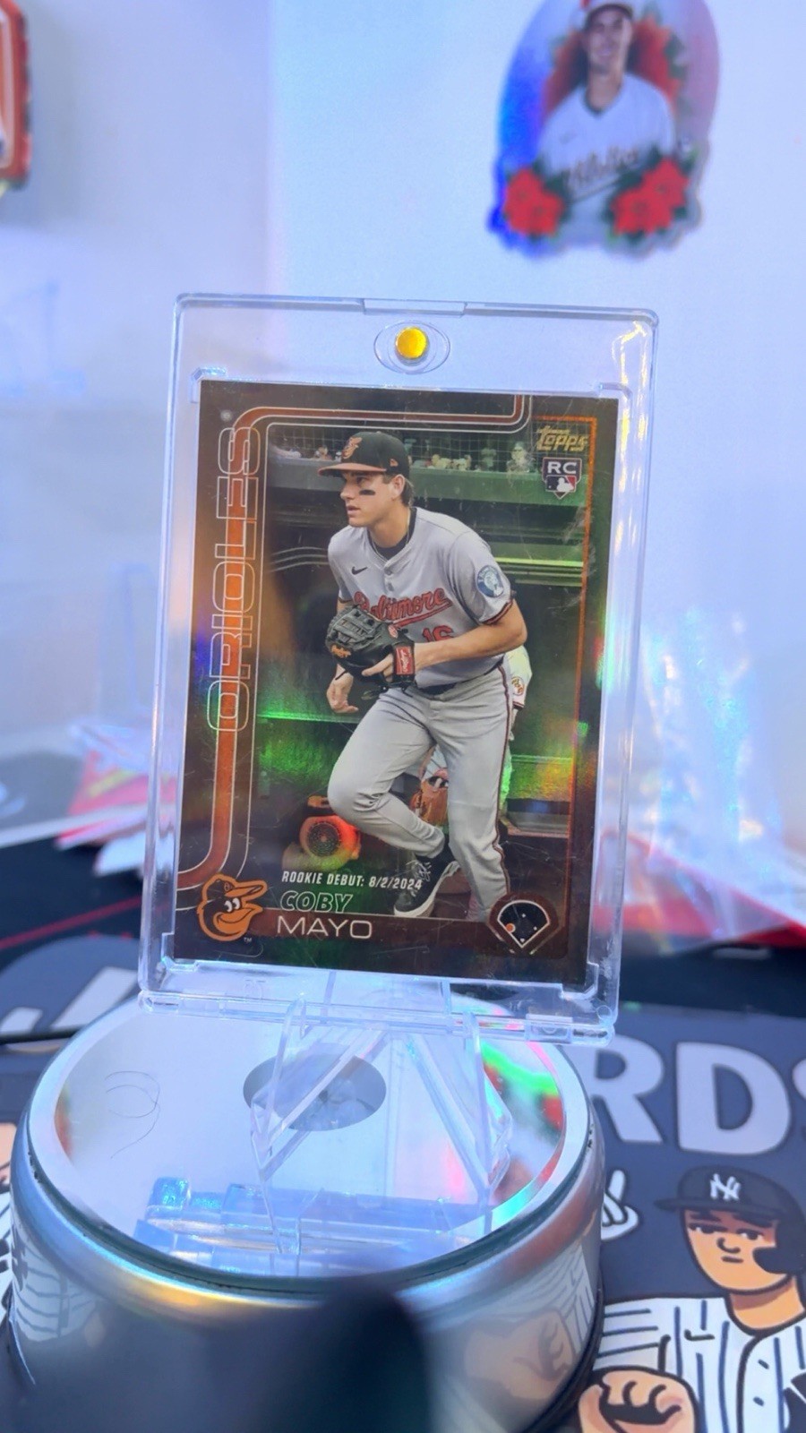 2025 Topps Update Series Rookie Debut Coby Mayo #US282 Black Foil 10/10 BOOKEND!