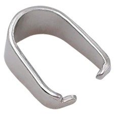 THREENEST 200PCS 304 Stainless Steel Pinch Bails for 3x7mm-200PCS, silver