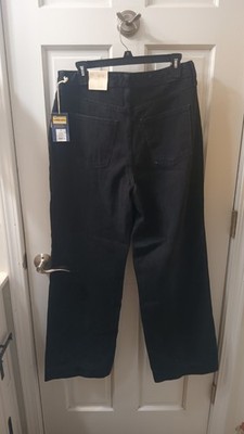 Universal Thread Women's Black 100% Cotton High-Rise Wide Leg Non-Stretch Jeans
