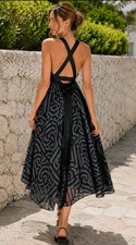 ALEXANDER MCQUEEN FLARE Summer DRESS SIZE IT 42 UK 10 US 6 #11