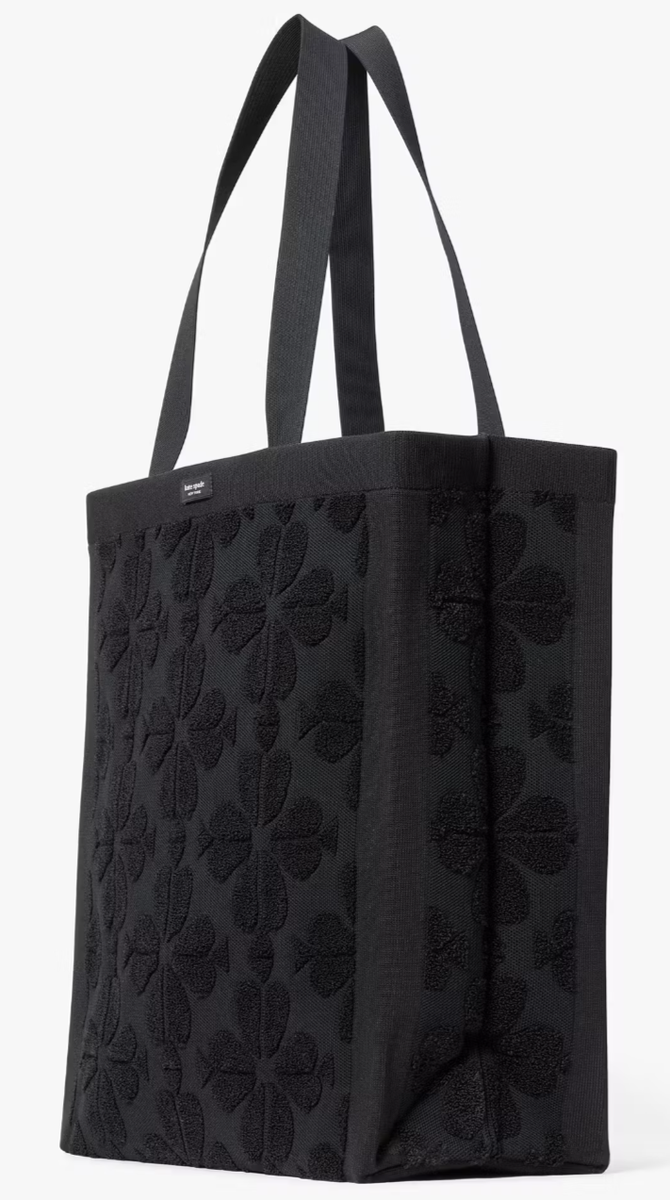 k.1LLBean Tote Large ブラック usa製 Kate Spade Brooke Black Terry Carryall Large Tote Bag KL836 XL
