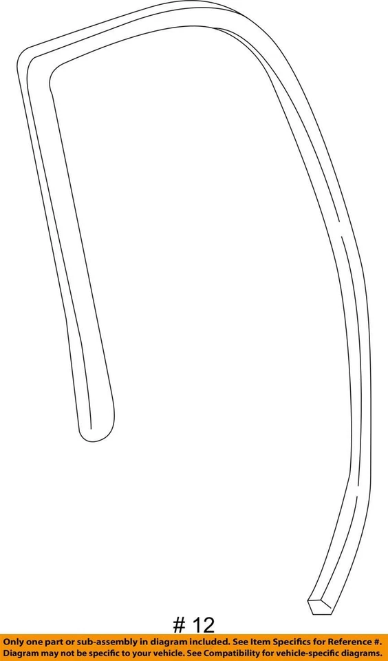 FITS 1999-2004 CHEVROLET TRACKER MOLDING WDO 30021328 - NEW OEM 30021328 - Image 3 of 3